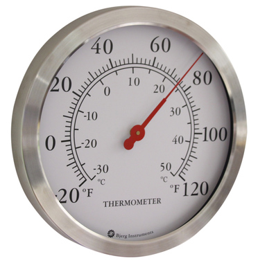 12 Outdoor Thermometer Large Numbers - Decorative Outdoor Thermometers for  Patio, Wall Thermometer Hygrometer with Stainless Steel Enclosure, Battery