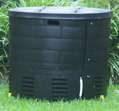 Big Round Compost Bin, with Lid